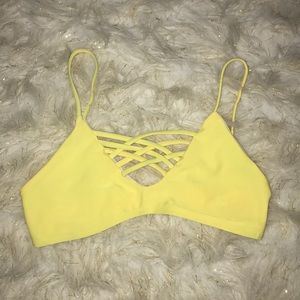 Strappy swim top
